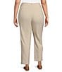 Color:Stone - Image 2 - Plus Size Basic Pull On Skinny Ankle Pants