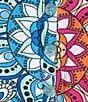 Ali Miles Plus Size Medallion Print Wire Collar 3/4 Sleeves Button Front Tunic, Color:Medallion Multi - Image 6