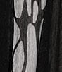Color:Black/White Animal - Image 4 - Plus Size Printed Woven Mesh 3/4 Sleeve Open Front Kimono