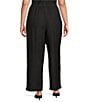 Ali Miles Plus Size Textured Knit Wide Leg Pull-On Pants - Image 2