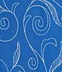 Ali Miles Plus Size Woven Embroidered Paisley Leaf V-Neck 3/4 Sleeve Top - Image 4
