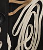 Ali Miles Plus Size Woven Mesh Soutache Embroidered Ribbon Linear Wire Collar 3/4 Sleeve Button Front Jacket - Image 4