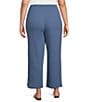 Ali Miles Plus Size Woven Wide-Leg Pull-On Cropped Pants - Image 2