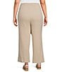 Ali Miles Plus Size Woven Wide-Leg Pull-On Cropped Pants - Image 6