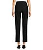 Color:Black - Image 2 - Solid Woven Skinny Leg No Waist Pull-On Ankle Pants