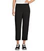 Ali Miles Straight Leg Side Stripe Cropped Pants - Image 1