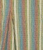 Ali Miles Textured Knit Stripe Point Collar 3/4 Sleeve Top - Image 4