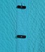 Ali Miles Textured Wire Collar 3/4 Sleeve Button Front Tunic, Color:Aqua - Image 6
