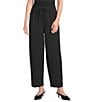 Ali Miles Textured Woven Elastic Waistband Pull On Pants - Image 1