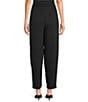 Ali Miles Textured Woven Elastic Waistband Pull On Pants - Image 2