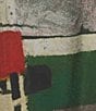 Ali Miles Woven Abstract Multi Print Round Neck 3/4 Sleeve Hi-Low Hem Tunic, Color:Abstract Multi - Image 4