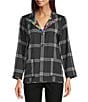 Ali Miles Woven Abstract Multi Print Stand Collar Long Sleeve Reversible Jacket, Color:Abstract Multi - Image 6