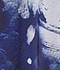Ali Miles Woven Abstract Print Wire Collar 3/4 Sleeve Hi-Low Hem Button Front Tunic, Color:Night Fall - Image 6