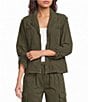 Ali Miles Woven Baby Corduroy Notch Collar Long Sleeve Zip Front Jacket - Image 1