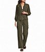Ali Miles Woven Baby Corduroy Notch Collar Long Sleeve Zip Front Jacket - Image 3
