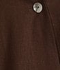 Ali Miles Woven Band Neck 3/4 Sleeve Single Button Coordinating Jacket - Image 5