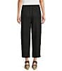 Ali Miles Woven Button Detail Pull-On Ankle Pants - Image 2