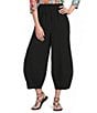 Ali Miles Woven Elastic Waist Straight Leg Pull-On Pants - Image 1