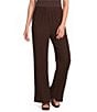 Ali Miles Woven Pull On Wide Leg Ankle Length Pants - Image 1