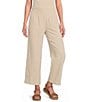 Ali Miles Woven Wide-Leg Pull-On Cropped Pants - Image 1
