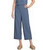 Ali Miles Woven Wide-Leg Pull-On Cropped Pants - Image 5