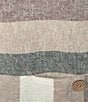 Ali Miles Yarn Dye Woven Stripe Round Neck 3/4 Sleeves Top - Image 4