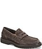 ALIGN Men's Waylon Lug Outsole Suede Penny Loafers - Image 1