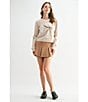 All in Favor Big Bow Sweater, Color:Oatmeal - Image 5