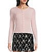 All in Favor Button Front Cardigan, Color:Light Pink - Image 1