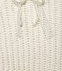All in Favor Lace Pearl Bow Application Cardigan, Color:Cream - Image 5