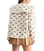 All in Favor Peter Pan Sherpa Bow Embroidered Tie Front Jacket - Image 2