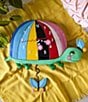 Allen Designs By Enesco One Shell Of A Time Rainbow Turtle Battery-Operated Sculpted Pendulum Wall Clock - Image 3