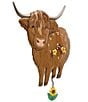 Allen Designs Sunny Moo Highland Cow Wall Clock - Image 3