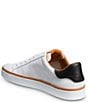 Color:White - Image 3 - Men's Alpha Leather Lace-Up Sneakers