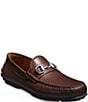 Color:Mahogany - Image 1 - Men's Sebastian Leather Bit Buckle Driving Loafers