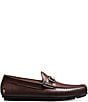 Color:Mahogany - Image 2 - Men's Sebastian Leather Bit Buckle Driving Loafers