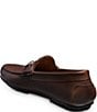 Color:Mahogany - Image 3 - Men's Sebastian Leather Bit Buckle Driving Loafers