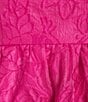 Color:Pink - Image 4 - 3/4 Sleeve Square Neck Babydoll Dress