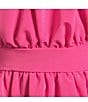 Color:Hot Pink - Image 3 - Big Girls 7-16 Sleeveless Bubble-Hem Dress