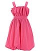 Color:Hot Pink - Image 1 - Big Girls 7-16 Sleeveless Bubble-Hem Dress