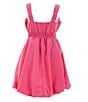 Color:Hot Pink - Image 2 - Big Girls 7-16 Sleeveless Bubble-Hem Dress
