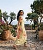 Allison & Kelly Exploded Floral Printed Strapless Scarf Maxi Dress - Image 6