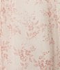 Color:Ivory/Blush - Image 3 - Floral Print Long Sleeve Corset Tiered Dress