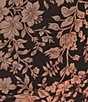 Color:Brown/Black - Image 3 - Floral Print Tiered Slip Mini Dress