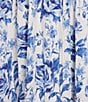 Allison & Kelly Floral Print V-Neck Flutter Sleeve Smocked Maxi Dress, Color:Ivory/Blue - Image 3