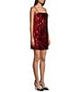 Color:Red - Image 3 - Fringe Layered Sequin Fringe Mini Dress