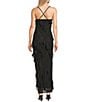 Allison & Kelly Glitter Mesh Ruffle Midi Dress, Color:Black/Multi - Image 2