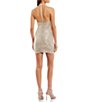 Color:Champagne - Image 2 - Halter Neck Sleeveless Pull-On Sequin Dress