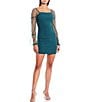 Color:Hunter Green - Image 1 - Long Sleeve Peasant Pearl Square Neck Pull-On Dress