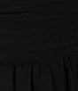 Color:Black - Image 3 - Off The Shoulder Pleated Dress